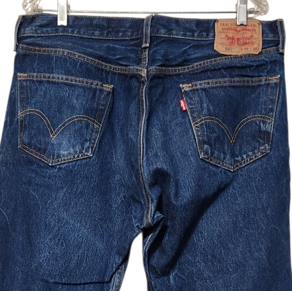 Levi's Classic 501 Straight Fit Denim Jeans 38 x 30